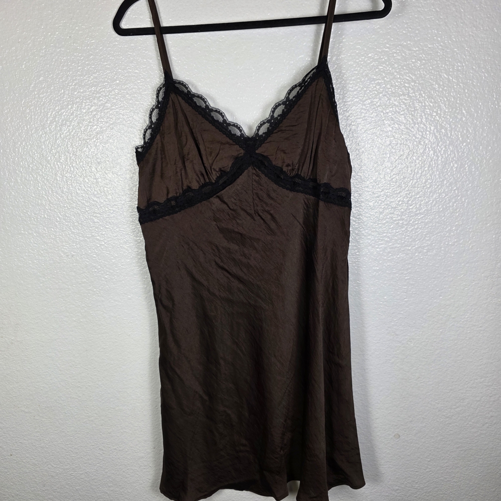 Wild Fable Women's Sleeveless Lace Trim‎ Mini Slip Dress Size XL